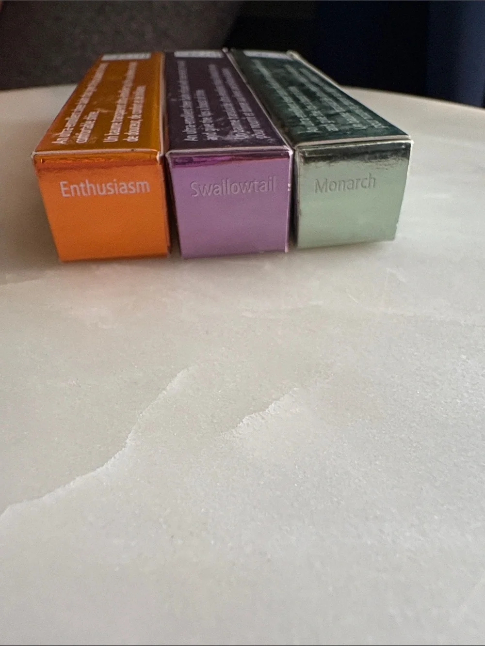 Chantecaille Lip Sheer Trio in MONARCH, ENTHUSIASM, and SWALLOWTAIL